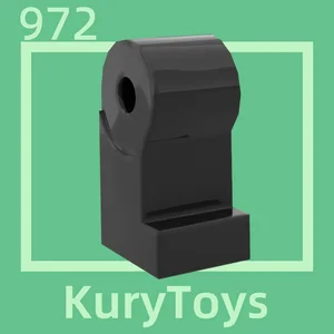 KLuxury Oyuncaklar-DIY MOC Parçaları yapı taşı, parçası vücut, bacak sol, 972#, 10 adet Lego bacaklarına yapılan 8 çekirdekli satışlar-no. 6