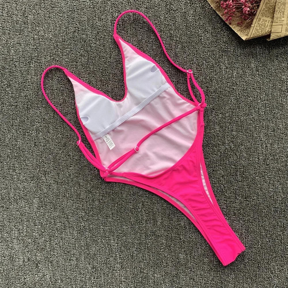 Nowy seksowny strój kąpielowy Extreme String Mini Micro Thong One Piece Swimsuit 2024 Strój kąpielowy dla kobiet Strój kąpielowy Swim Beach Monokini — zdjęcie 2