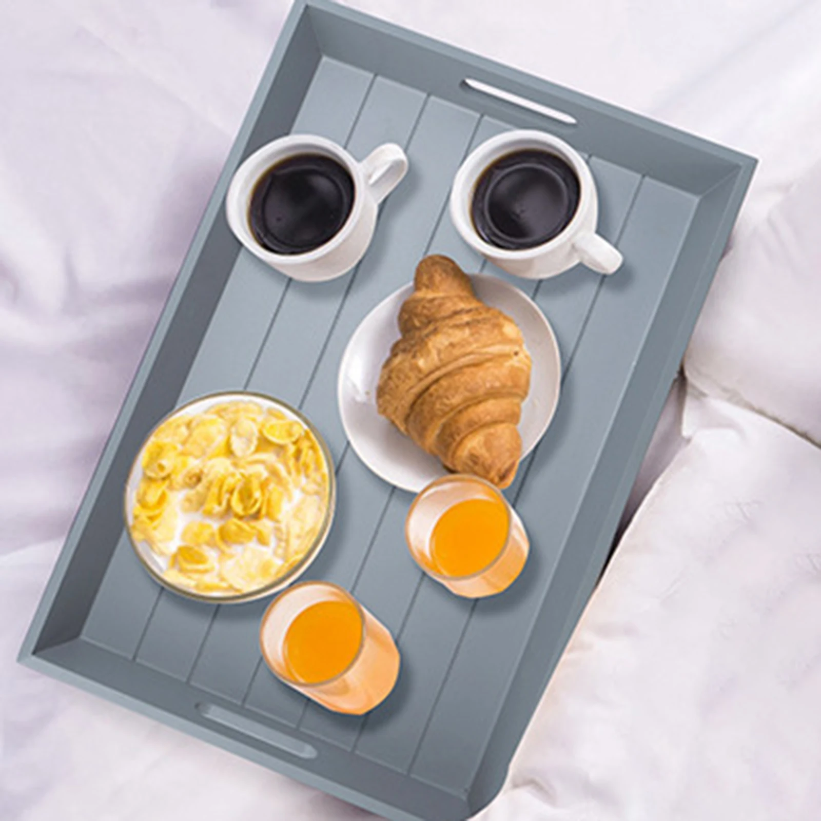 Multi Function Clip On Sofa Tray with Foldable Legs Armrest Snack Tray Laptop Stand Serving Table for Bed Coffee Breakfast Floor