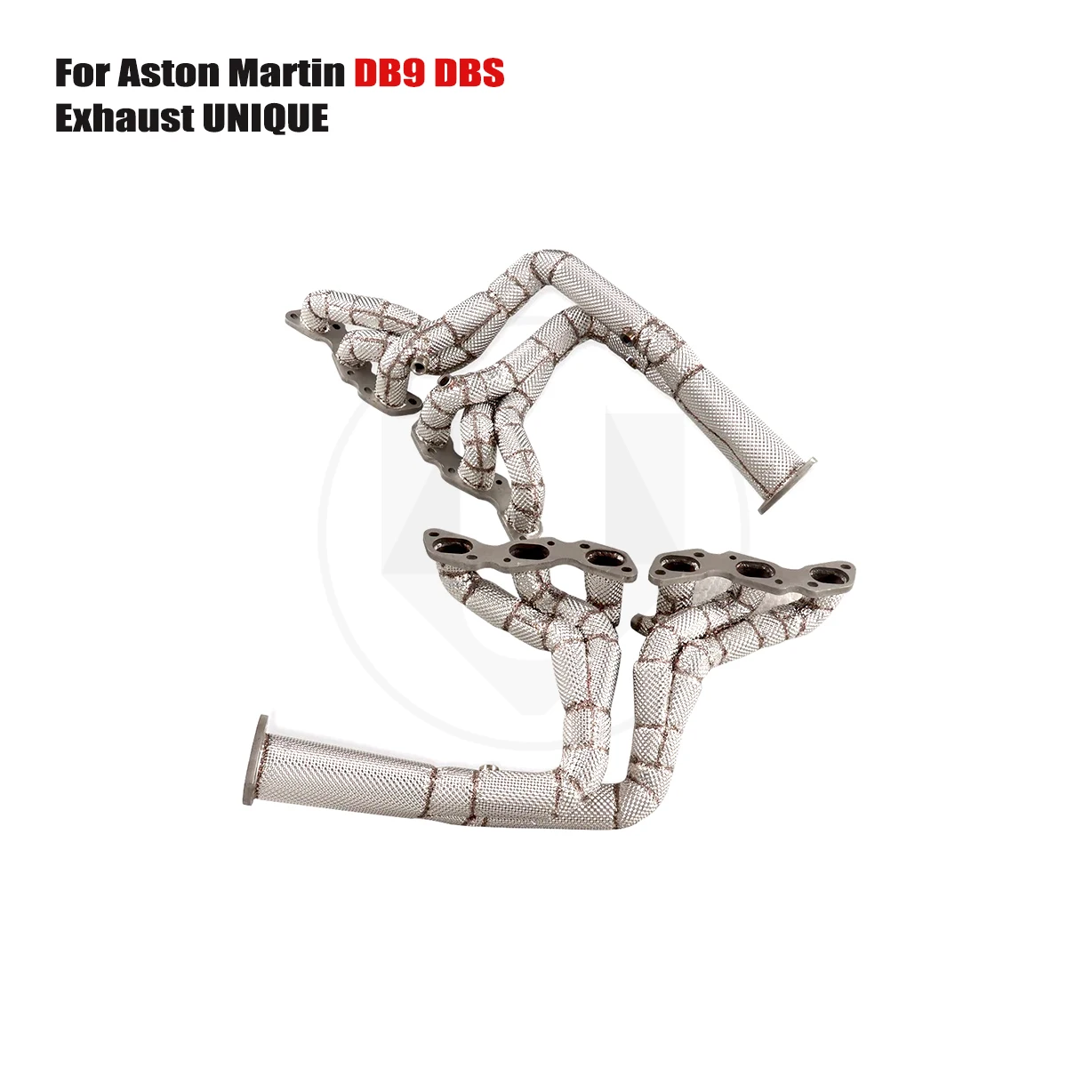 

UNIQUE manifold downpipe For 2007-2016 Aston Martin DB9 DBS 6.0L v12 Equal Length SS304 exhaust manifold With insulator