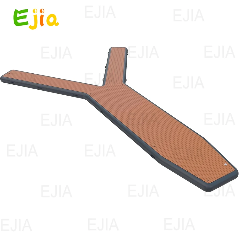 Grand quai gonflable flottant pour Jet Ski, pontons en Y antidérapants, plate-forme d'eau flottante pour le stationnement de bateau et de Yacht, 20 pieds à 6m, Stock
