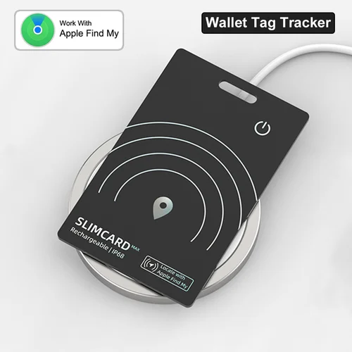 Imagen 2 del producto Nuevo seguimiento de carga inalámbrica, ubicación, billetera, tarjeta, localizador GPS resistente al agua, funciona con Apple Find My App, rastreador Bluetooth