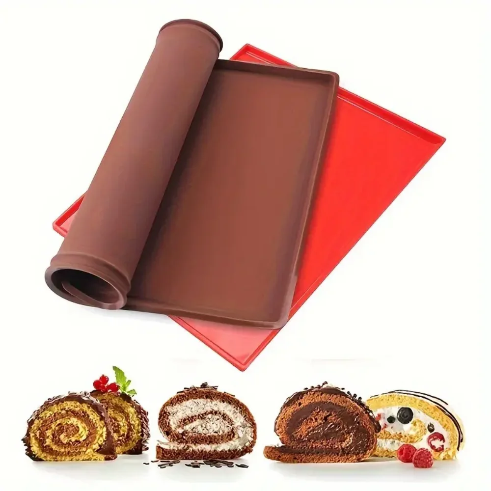Silicone Baking MATS, Cake Rolls, Pastry MATS, Non-Stick Molds, DIY Baking Utensils and Tools, Reusable Baking MATS, Home Kitche