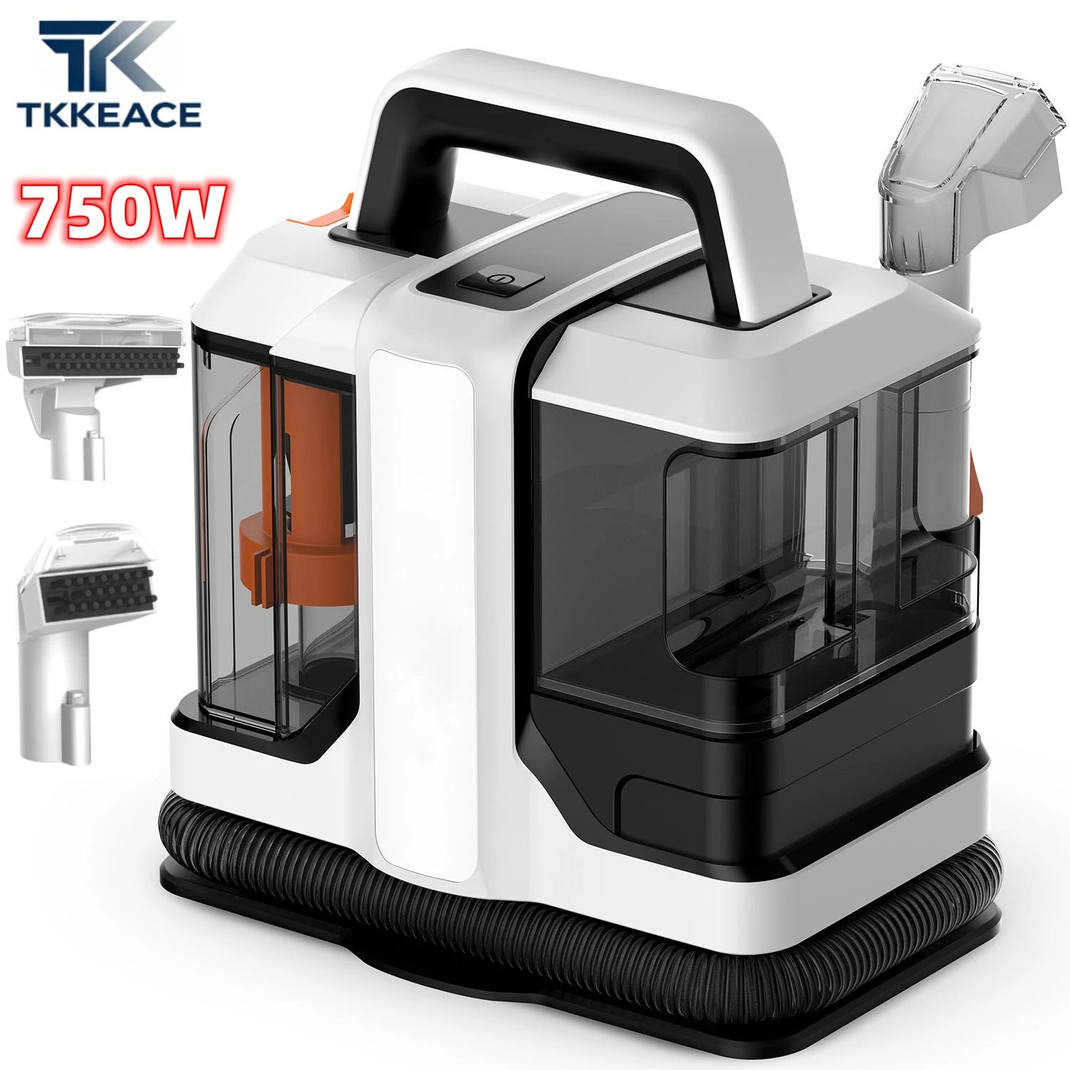 Nettoyeur de tapis portatif 750W Spot Sofa Cleaner 15KPa, pour canapé, rideaux, pulvérisation et aspiration intégrées, machine de nettoyage domestique