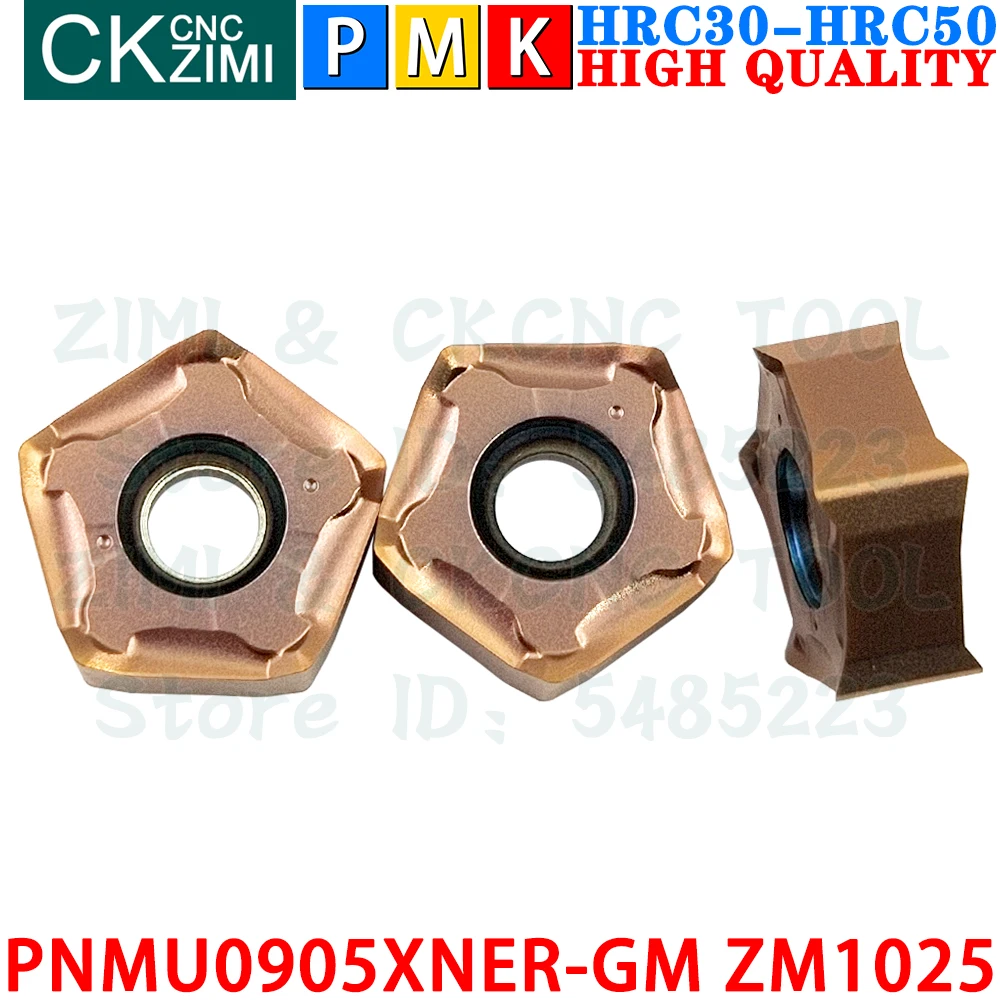 PNMU0905XNER-GM ZM1025 PNMU 0905 XNER-GM Carbide Inserts Fast Feed Milling Inserts MFPN CNC Heavy Cutting Indexable Milling Tool