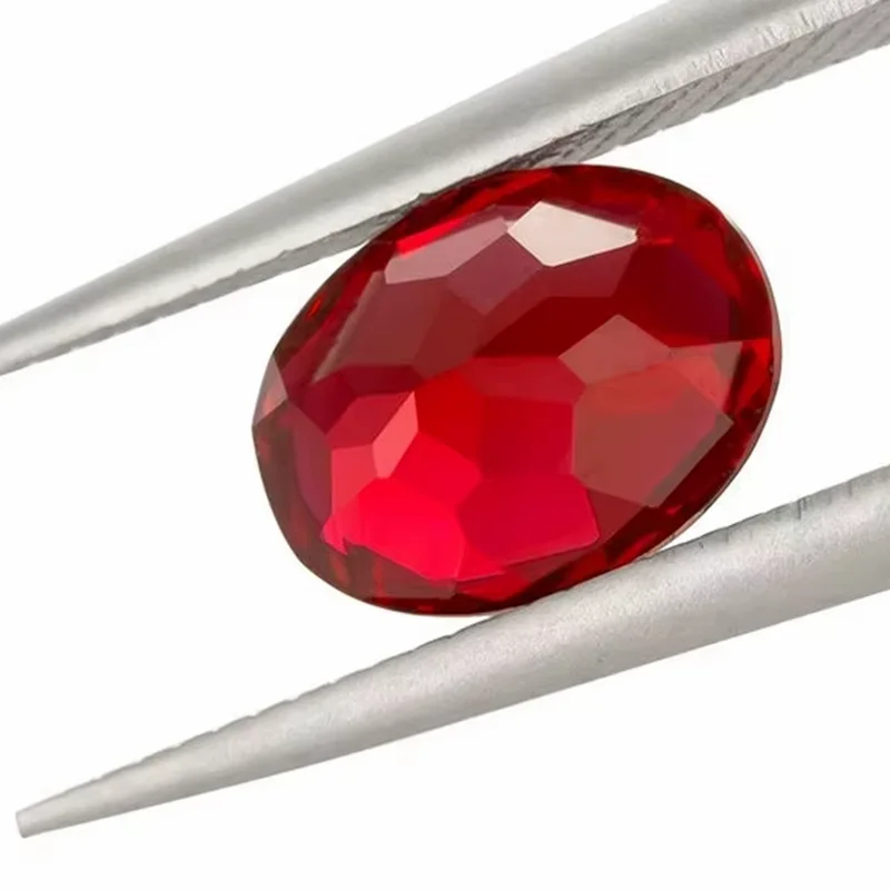 Hübscher rosa Rubin, UV-geprüft, im Smaragdschliff, loser Edelstein für Charms, DIY-Schmuckherstellung, Mohs-Härtegrad. – Detail 3