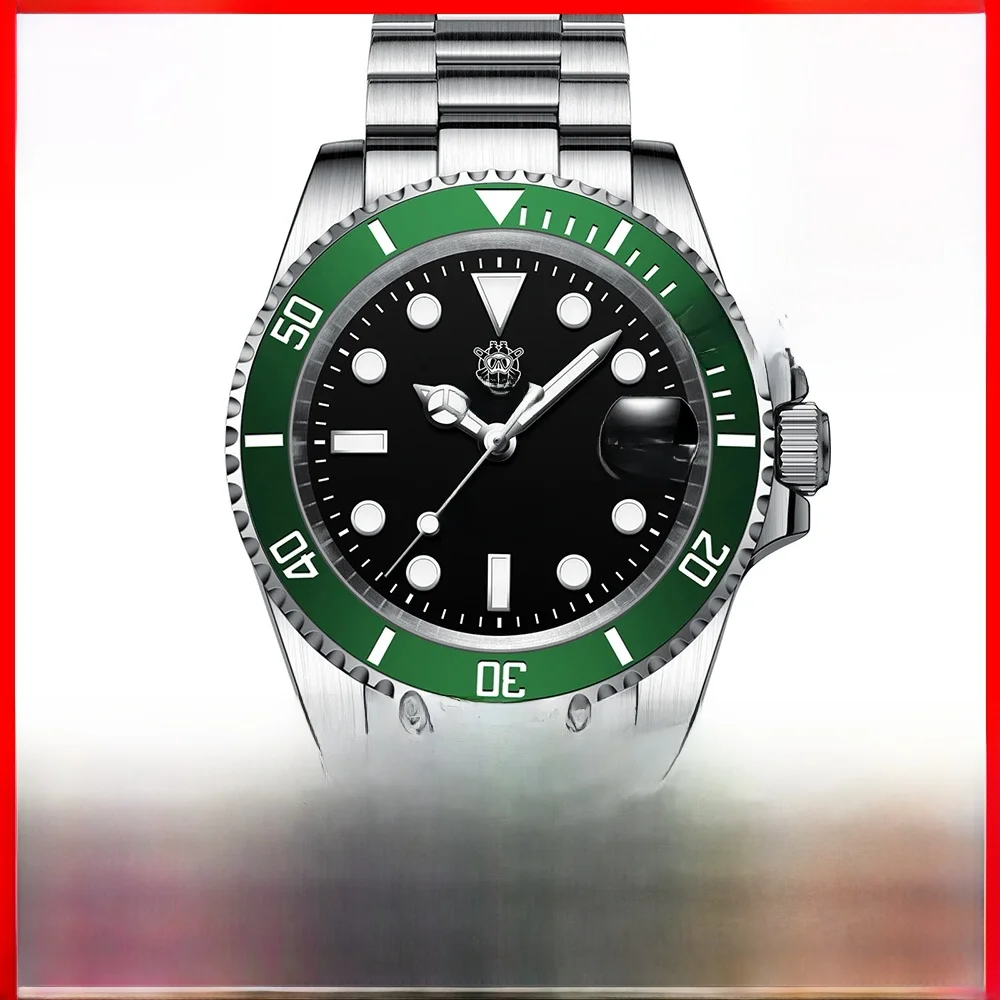 Steeldive Merk Horloge SD1953 Water Ghost Diver Horloge Mannen 300M Waterdicht Saffierglas BGW9 Lichtgevende NH35 Automatische Duikhorloge - afbeelding 2