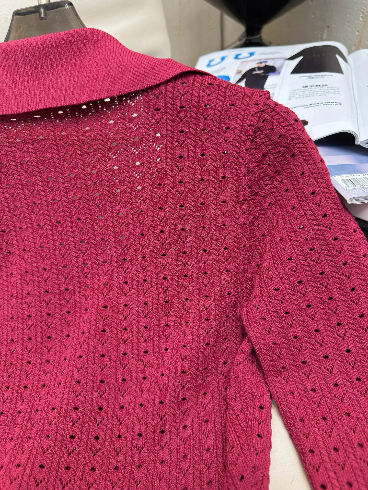 فستان محبوك أنيق بأكمام طويلة للخريف #6