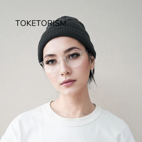 Imagen 2 del producto Toketorism Gafas graduadas con montura pequeña para mujer, gafas de lectura para miopía para hombre, gafas antiazules