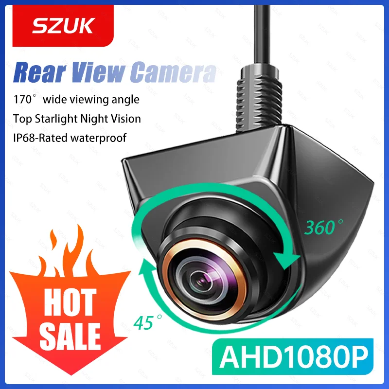 Car Rear View Camera 1080P Full HD CVBS AHD Reversing Rear Camera 170° Wide Angle Night Vision Fisheye Len Car Reversing Camera