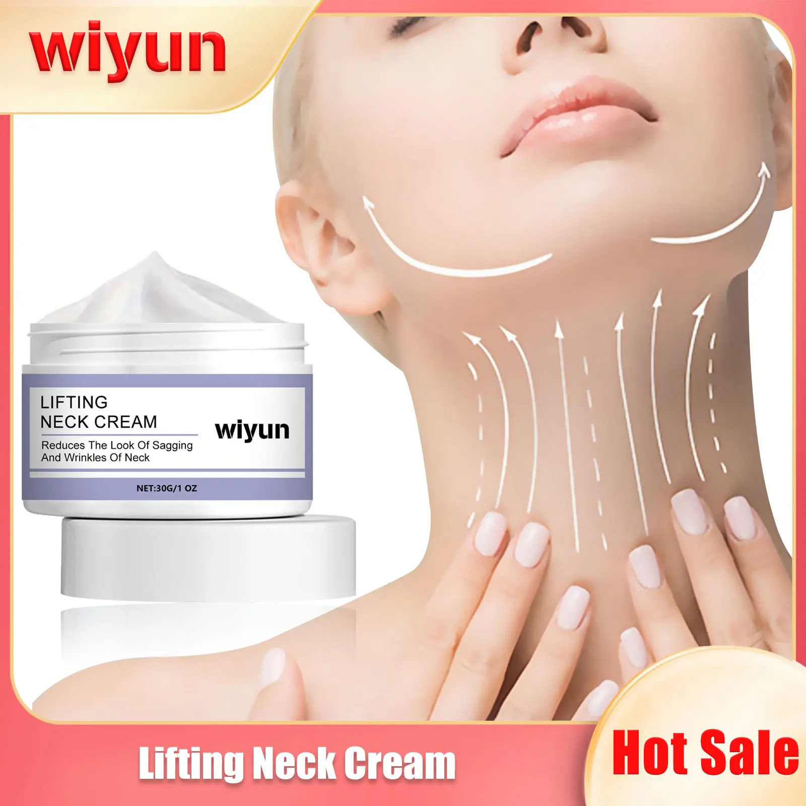 

Neck Lines Protein Cream Eliminate Double Chin Moisturizing Reducing Fine Lines Lifting Brightening Rejuvenation Face Skin Care