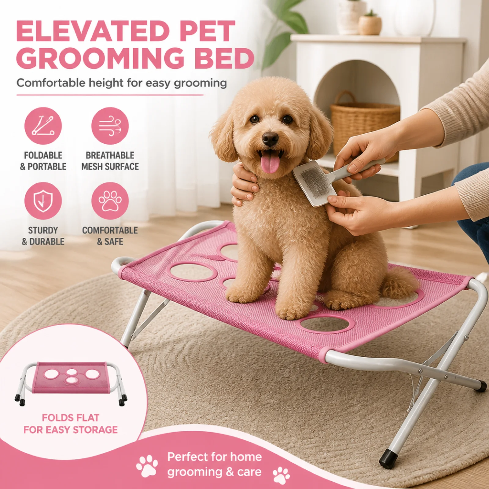 Pet Supplies Nail Trim - Hammock Perawatan Hewan Peliharaan dengan Penyangga,