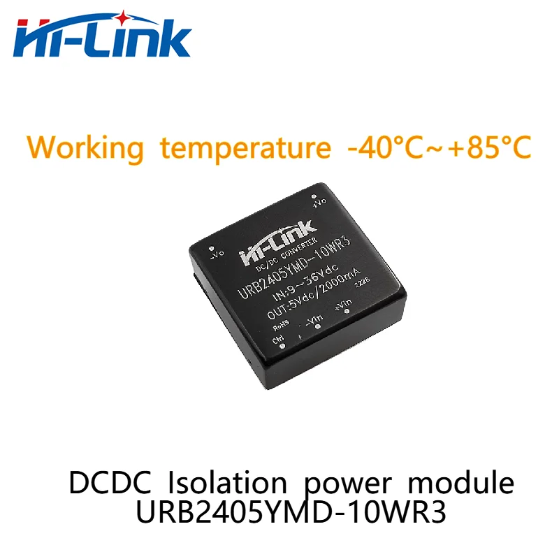 

Free Shipping DC DC 24V to 5V 10W power supply module URB2405YMD-10WR3 low noise ripple low power consumption isolation