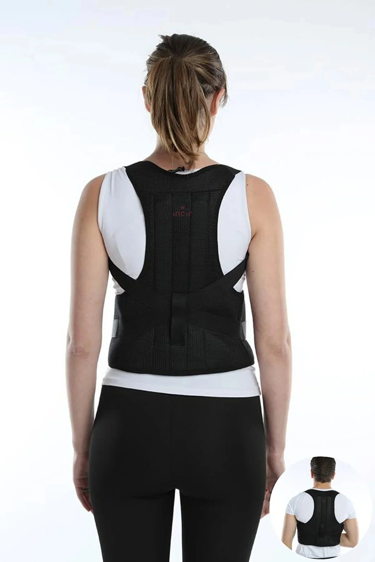 

New Product Unisex Black Standing Waist And Back Support Corset - End Waist and Shoulder Pain in the Back