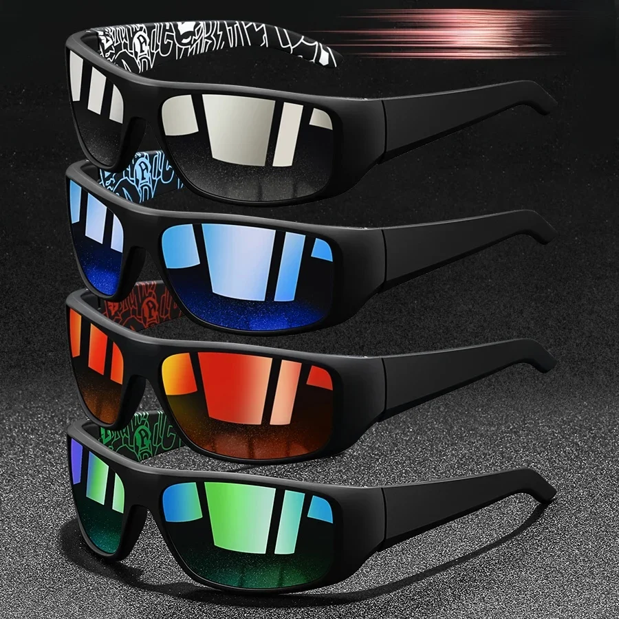 AliExpress SNQP 4Pieces Fashion Vintage Fishing Cycling Sports Sunglasses Men Women Running Mountaineering Sport Man Sun Glasses UV400 Eyewear