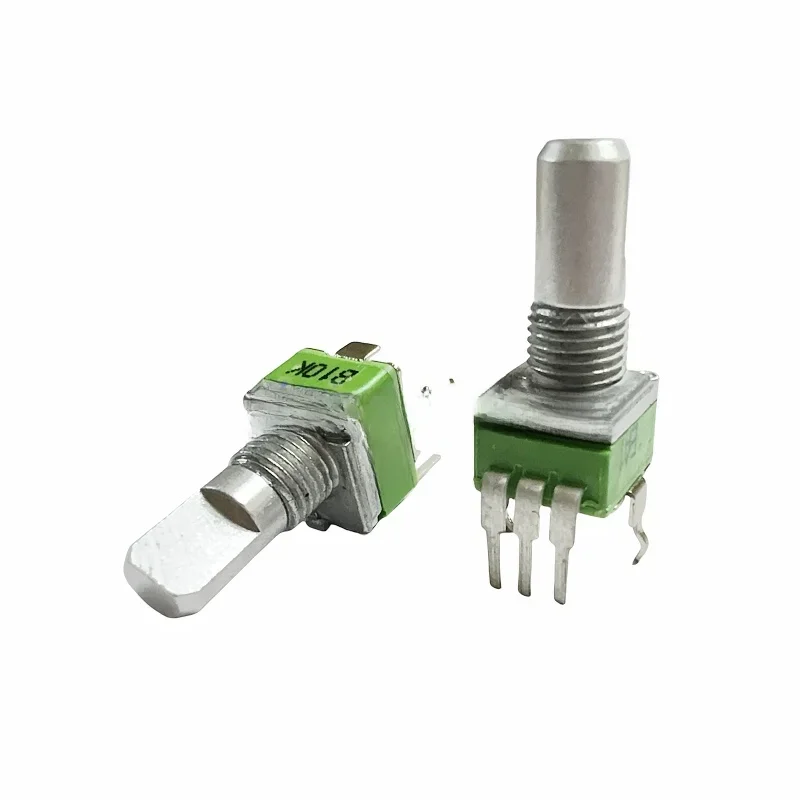 1 szt. ALPHA RD901F 09 typ potencjometr pojedyncza jednostka pionowa 3 piny B10K 20K 50K 100K długość osi 15mm D półwałek — zdjęcie produktu 6