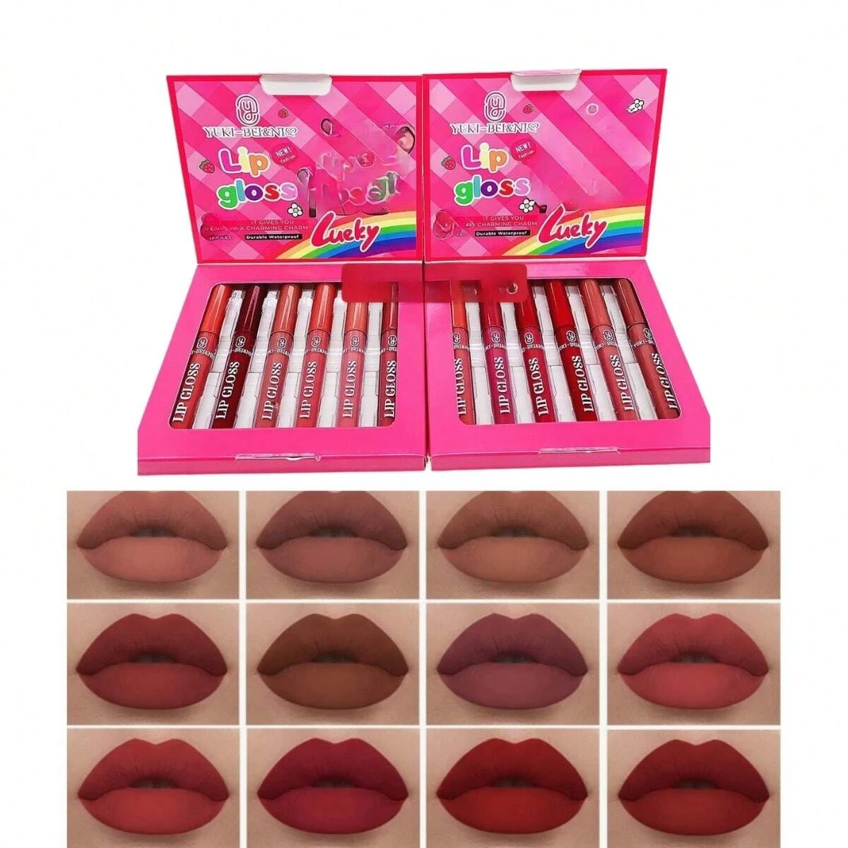 Set 6 Labiales Gloss Tipo Matte