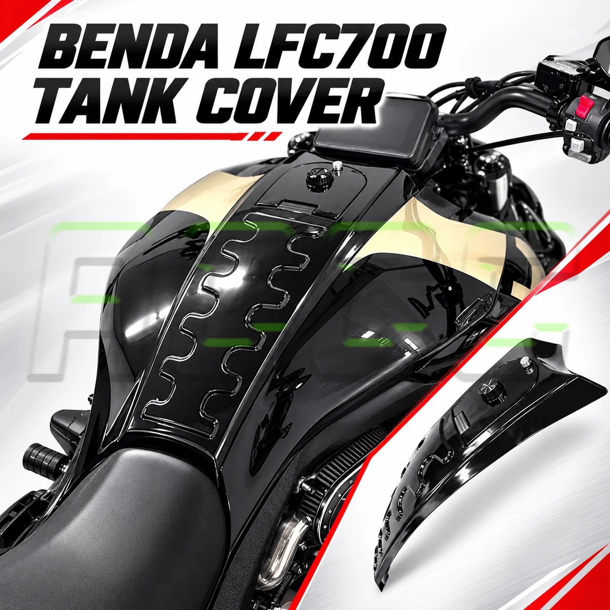 Modified Raised Fuel Tank and Instrument Cover For BENDA LFC 700 700LFC