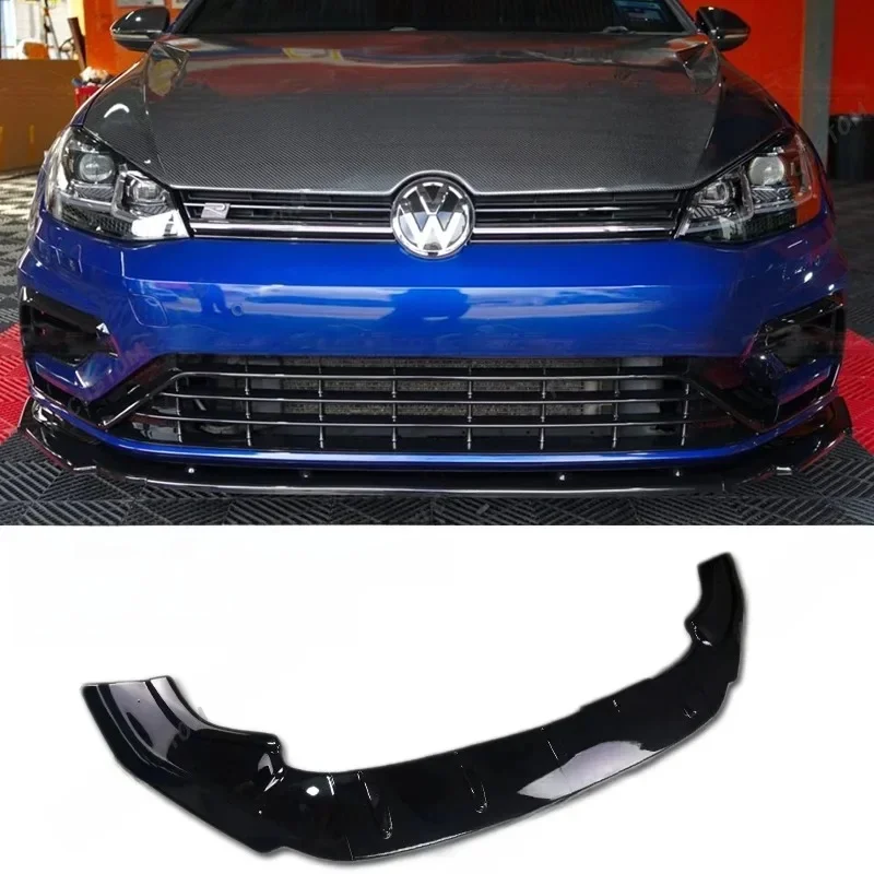 Voor VW Golf Mk7 Mk7.5 Golf 7 Golf 7.5 GTI GTD GTE R R-Lijn MAXTON Stijl Auto Voorbumper lip Spoiler 3 stks Auto CS Front Guards - afbeelding 2