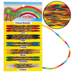 Fortune Luck Bracelet Bangles 100 Pieces Multicolored Rainbow Color For Woman Man Man Unisex BTS royal jewelry free shipping Couple