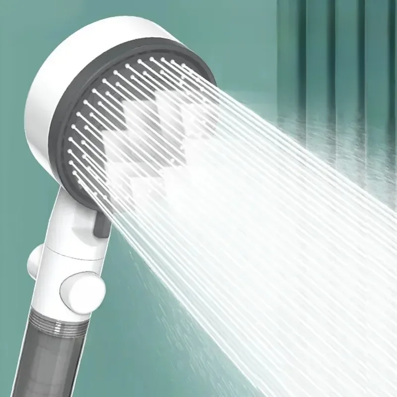 Pommeau de douche haute qualité, 8 modes, filtre à eau, douche haute pression réglable, Portable, arrêt à une touche, accessoires de salle de bains