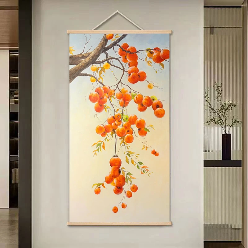 New Chinese style persimmon decoration oil painting 