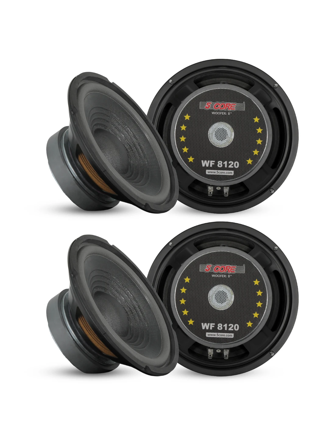 

5-ядерный звуковой динамик PA, 4 шт., 6 дюймов, 50 Вт, громкая аудиосистема уличных динамиков, 8 Ом, рефлекторный мегафон