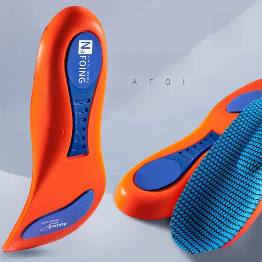 Semelles orthopédiques pour pieds, semelle intérieure de Sport absorbant les chocs pour chaussures, Support de voûte plantaire, modèles de fasciite plantaire, coussinets pour hommes et femmes