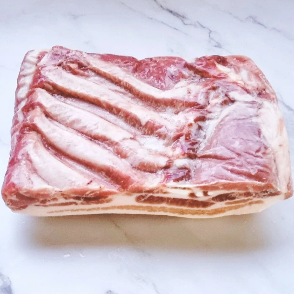 2kg of frozen pork belly