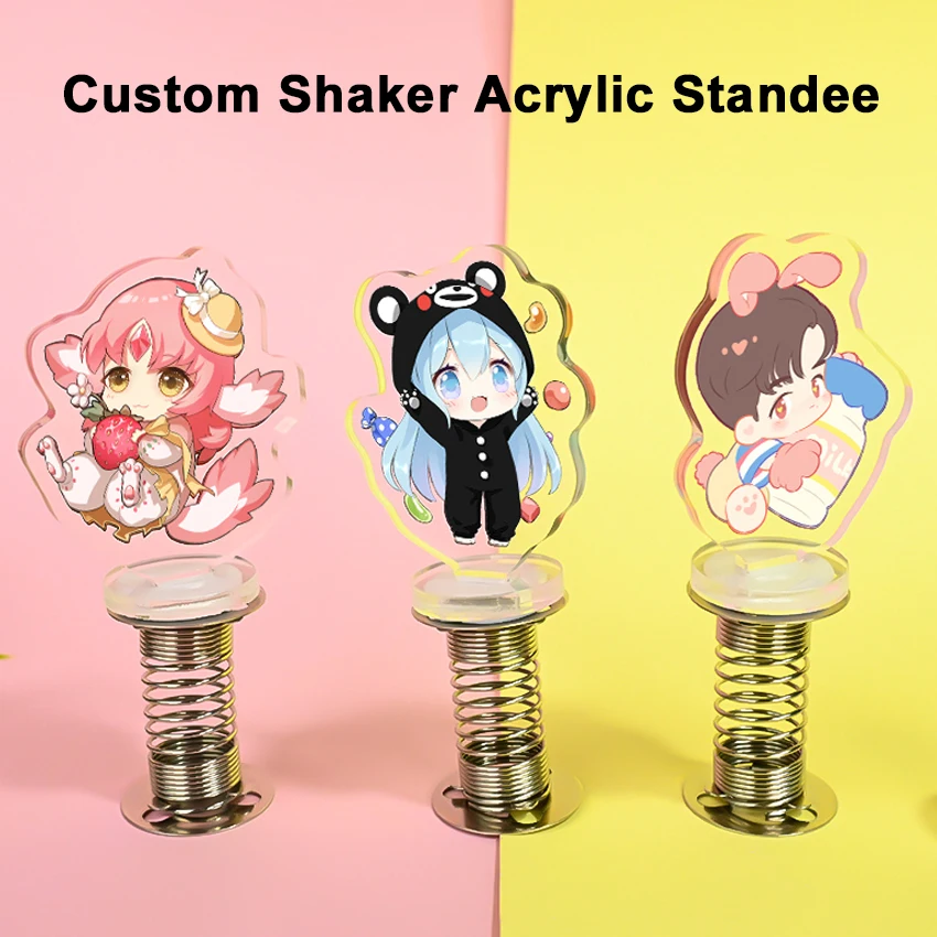 Custom Shaker Acrylic Standee Spring Cartoon Logo AnimeTV Figure Clear Model Plate Desk Decor Standing Sign Stand For Fans Gifts - Image 2