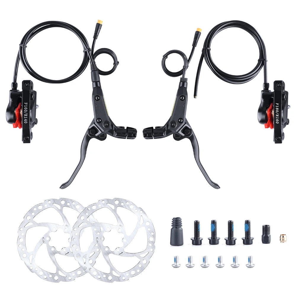 Varstrom Bici Elettrica Set Freni Idraulici MTB EBike Taglio Alimentazione Sistema Freno a Disco per Bafang Mid Drive / Motore Mozzo / Tongsheng TSDZ8 TSDZ16 / Motore Varstrom Taglio Alimentazione