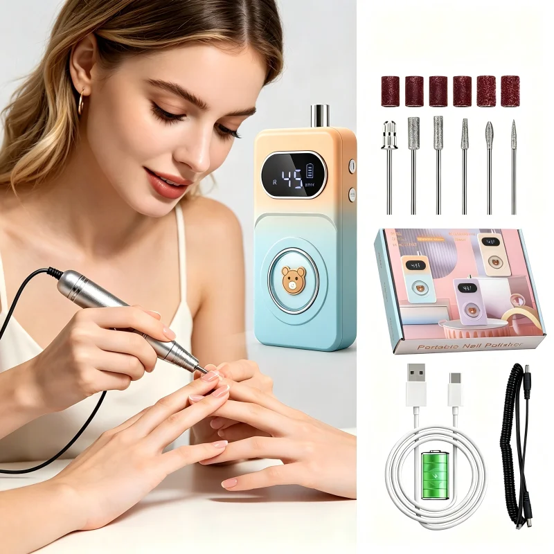 45000-rpm-rechargeable-nail-drill-cute-bear-design-cordless-quiet-operation-professional-manicure-polishing-tool