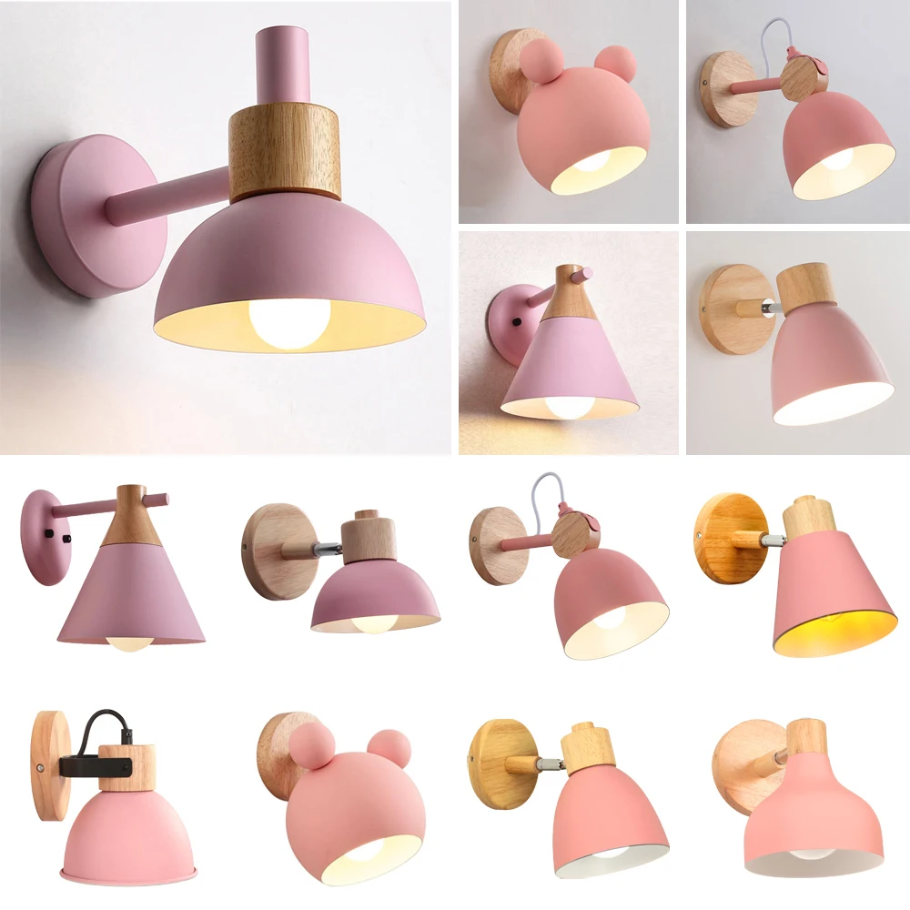 

Скандинавский деревянный настенный светильник, прикроватная лампа, современное настенное бра для дома, спальни, прихожей, гостиной, рулевой светильник E27, светильник