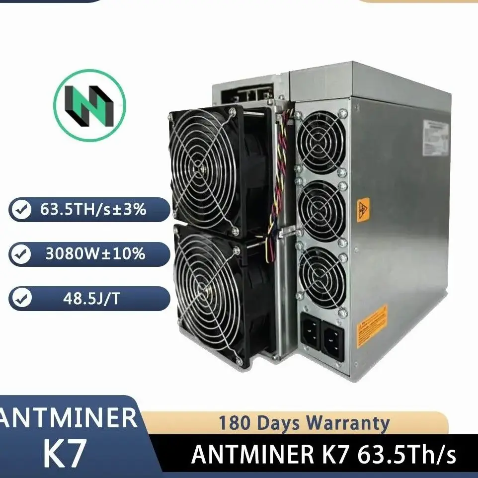 

TT BUY NOW Bitmain Antminer K7 63.5Th/s CKB Miner Nervos Network 3080W Power
