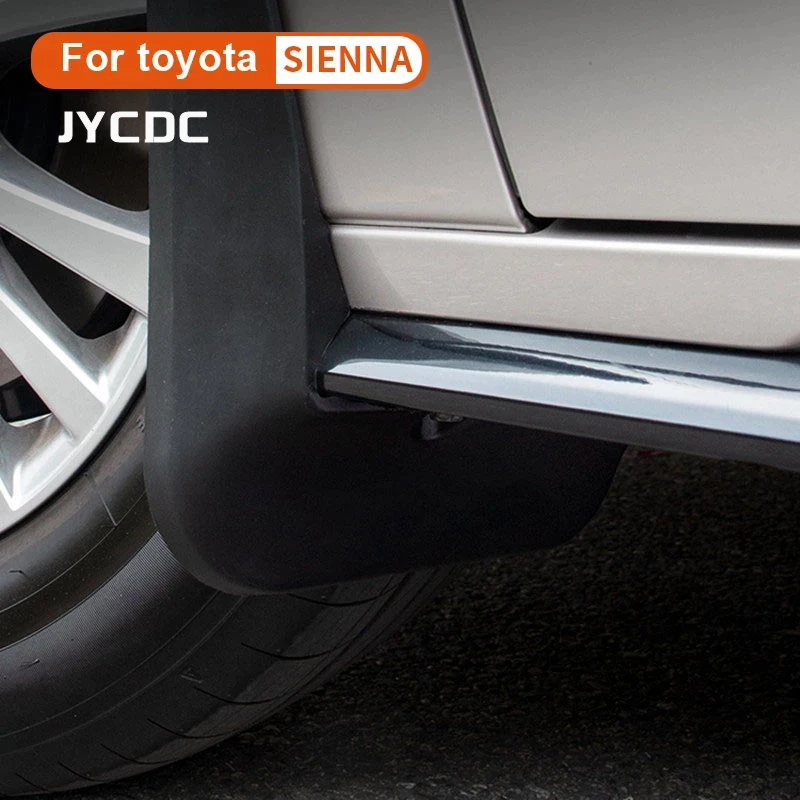 Soft Mud Flaps For Toyota Sienna 2021-2024 Accessories TPE Mudguards Original Design Fender Anti-Snow Anti-Sand Guard Protector