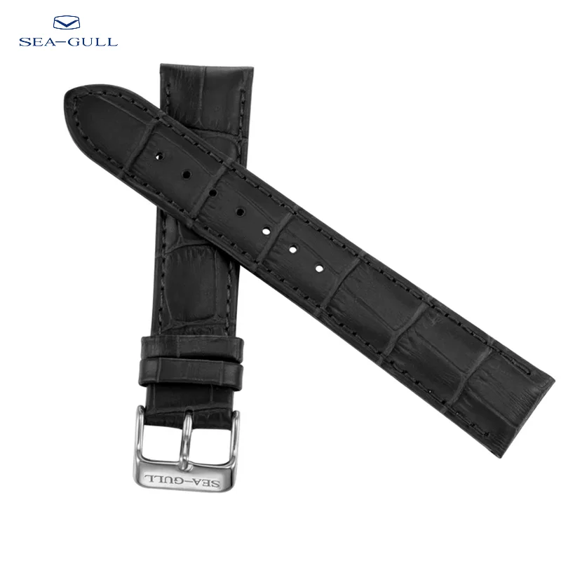 Seagull Original Watch Band Genuine Leather Straps 18 20 22mm Watch Accessories High Quality Watch Bracelet Belt Watchbands