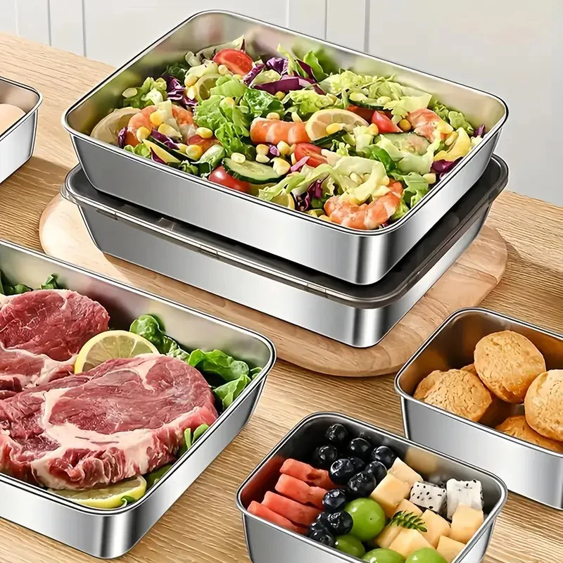 

Stainless Steel Lunch Box Food Storage Containers Freshlock Food Storage Container Reusable Safe Airtight Leakproof Lunch Box
