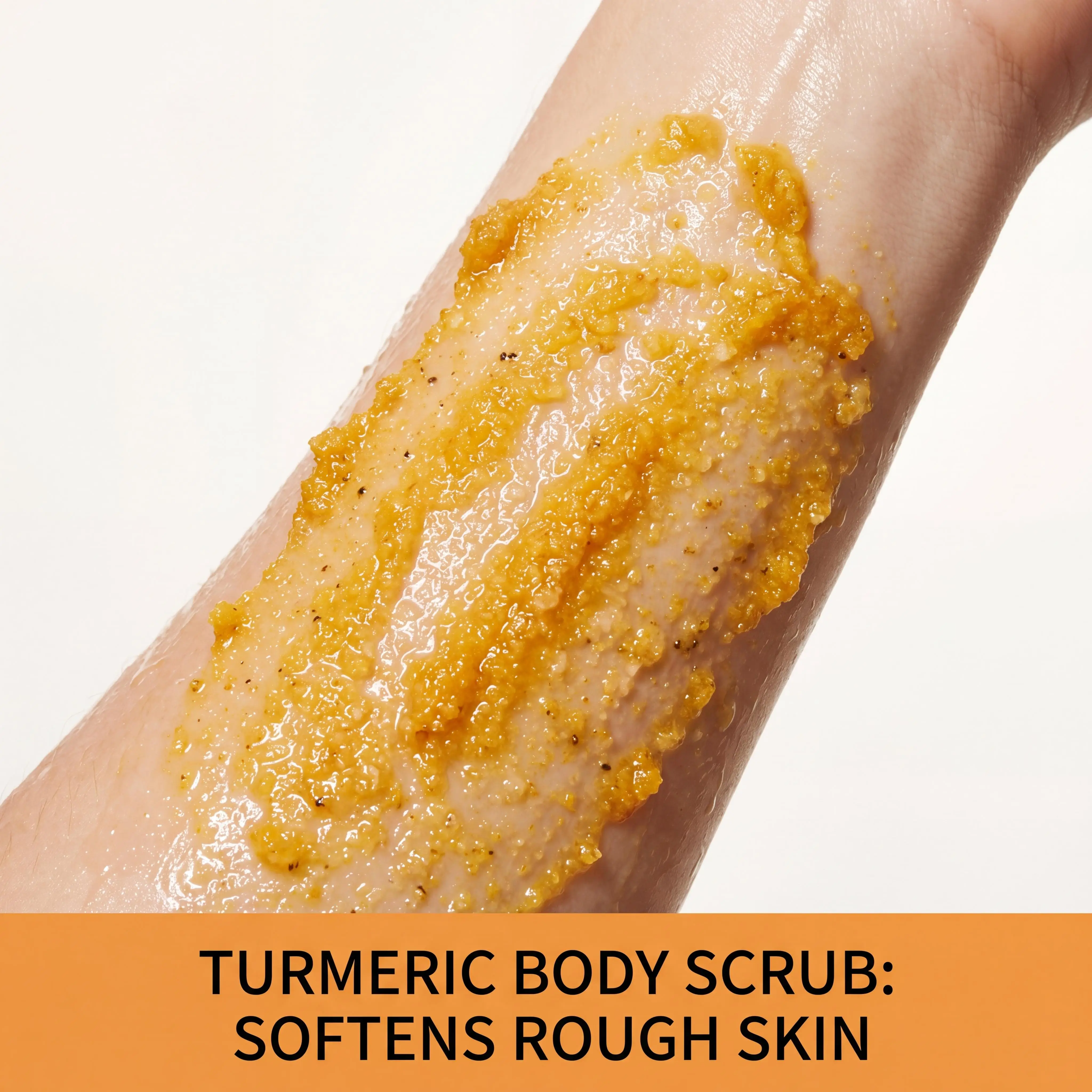 Turmeric Scrub for Skin Lightening Brightening Dark Spots Moisturized Deep Cleansing Dead Skin Remover Bikini Area Hands Foot Exfoliating Body Scrub