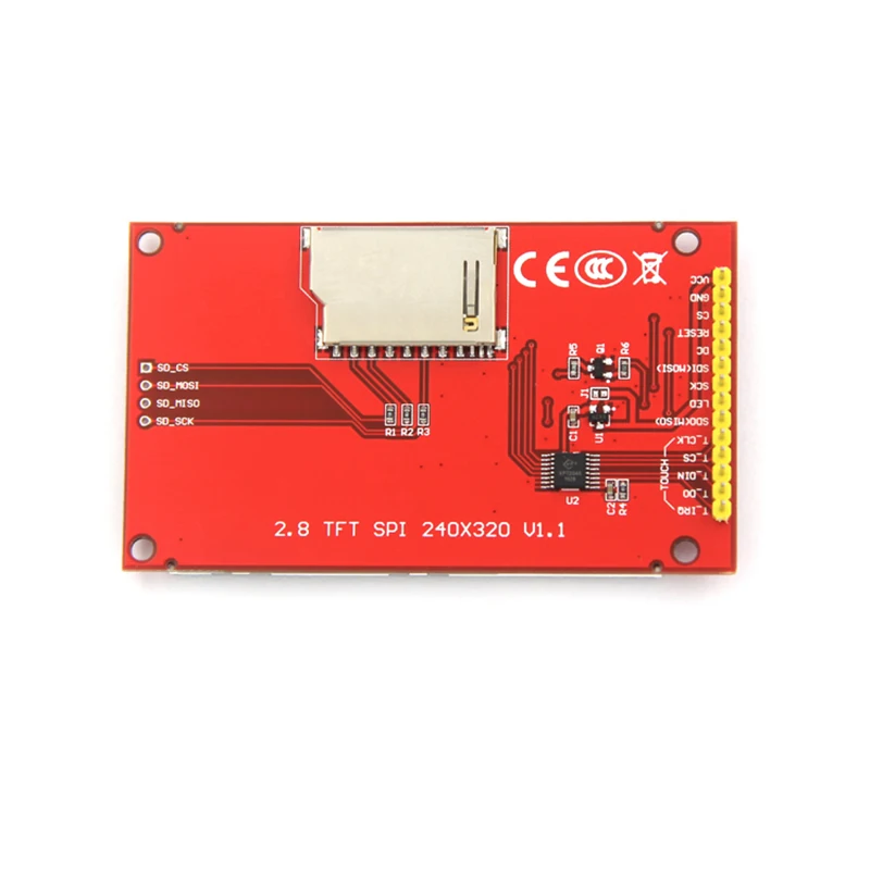 Imagem -02 - Tela Táctil da Exposição do Lcd Módulo Compatível com o Ide de Arduino 240x320 Spi Tft Ili9341 28