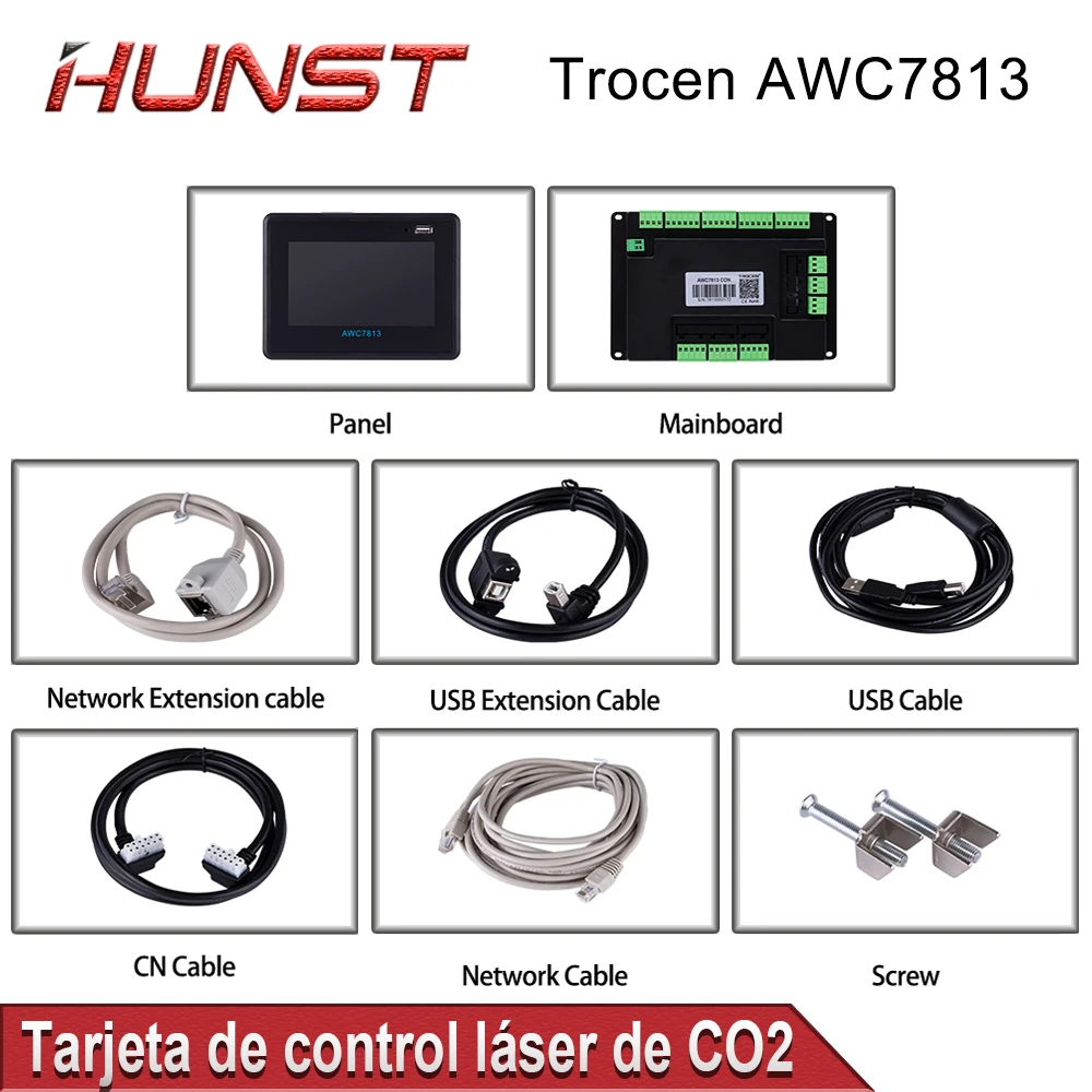 HUNST Trocen AWC7813 Co2 Laser Controller DSP Control System DIY Laser Control Replace AWC608 AWC708 6442G 6445G