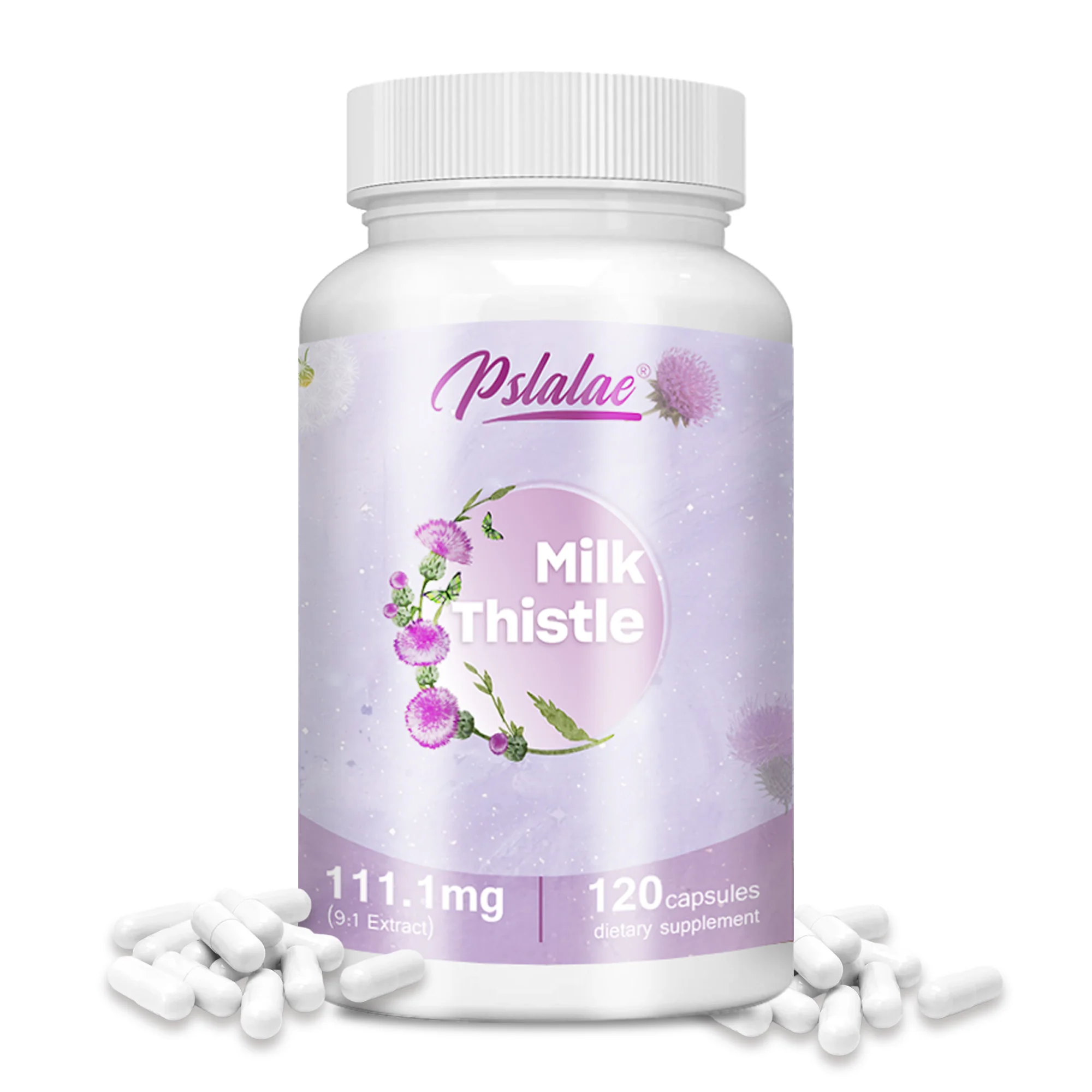 Milk Thistle - Liver Cleansing and Detoxification, Antioxidant, Liver Function Support - 120 Capsules