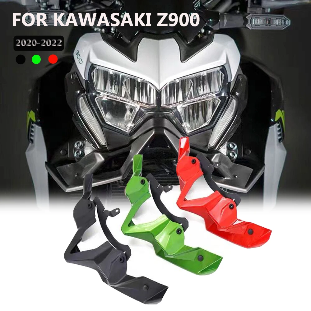 For Kawasaki Z900 2020 2021 2022 Motorcycle New Carbon Fiber Front Spoiler Dedicated Drag Reduction Front Lip Fixed Wing Kit