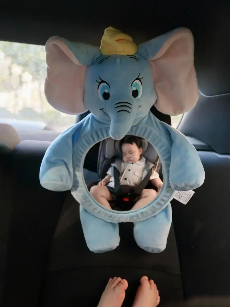 Cartoon Cute Car Baby Seat Observation Mirror Car mounted Elephant Safety Tool Baby Special Rear View Mirror