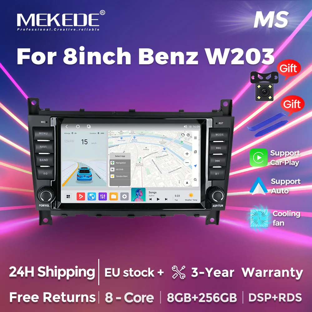 MEKEDE Wireless CarPlay para Mercedes-Benz W203, W209, W219 y A-Class: ¿Es la Mejor Opción para tu Coche Antiguo?