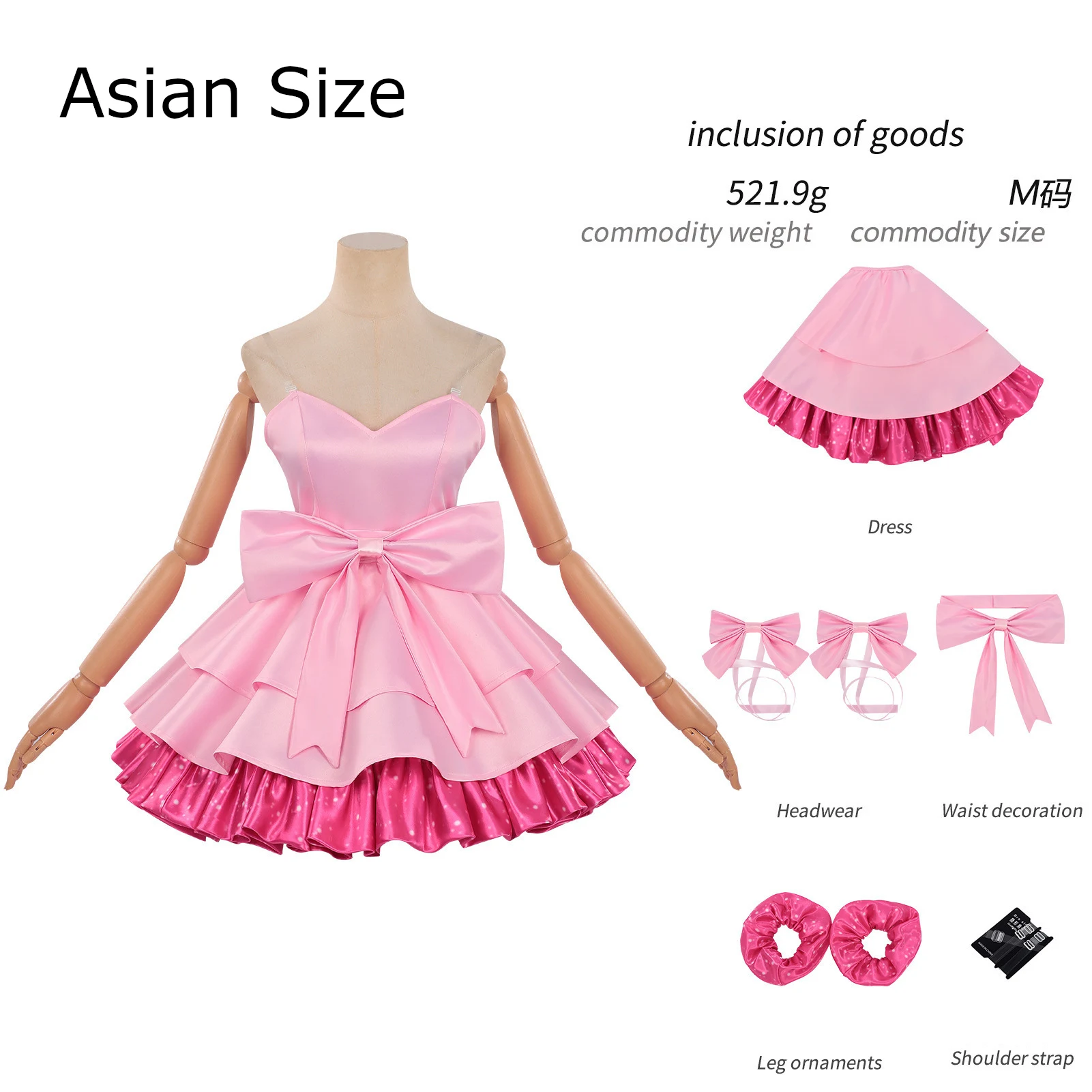 Alien Stage Mizi Cosplay Costume Pink Dress Idol Stage Outfit ALNST Character Halloween Party Costume view 6