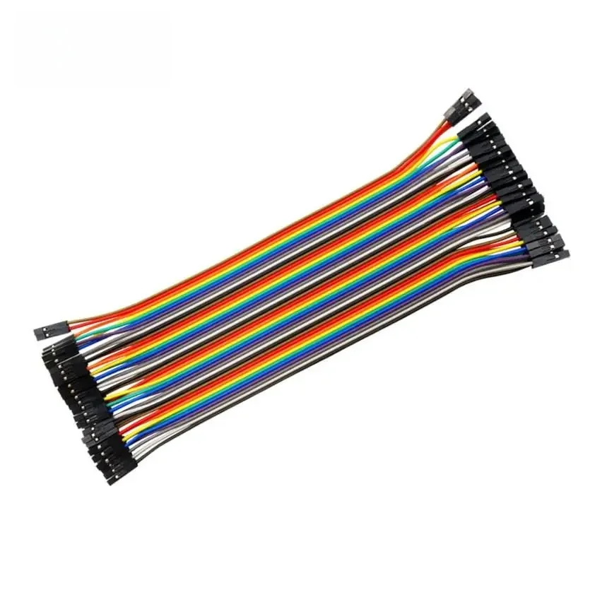 40Pin 20CM 2,54MM Rząd żeński na żeński (F-F) Dupont Kabel Breadboard Zworka dla Arduino — zdjęcie 2