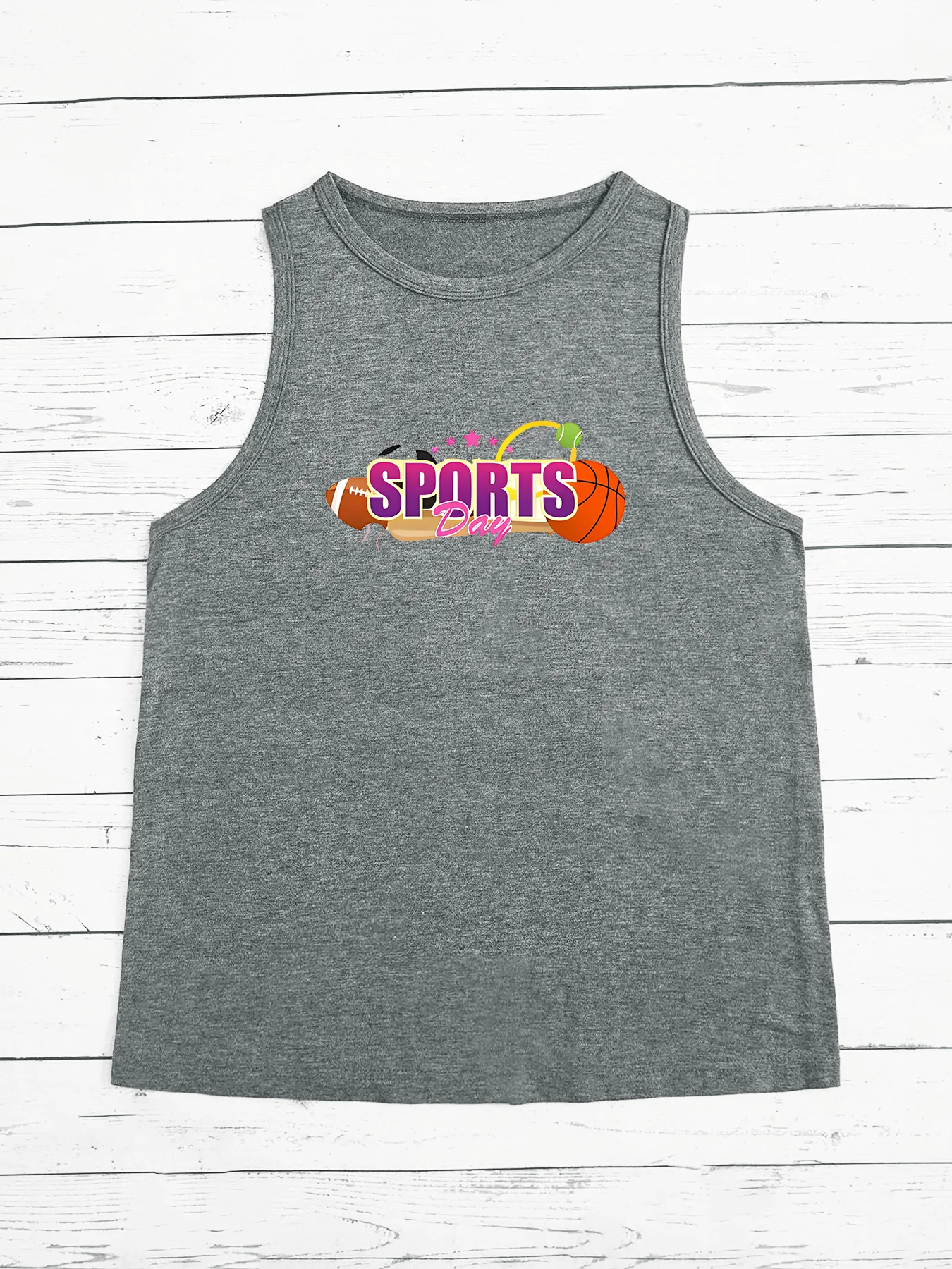 Sports Dabbing Basketball Ball Bball Dab Dance Funny Fashion Funny Sports Women's Tank Top Loose O Neck Sleeveless Casual Tank