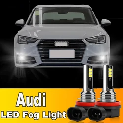 2Pcs LED CSP Fog Light Bulb H8 H11 H16JP Fog Lamp Super Bright 12V For Audi A4 B8 B9 2013-2019 A3 8V 2015 2016 2017 A5 2012-2017