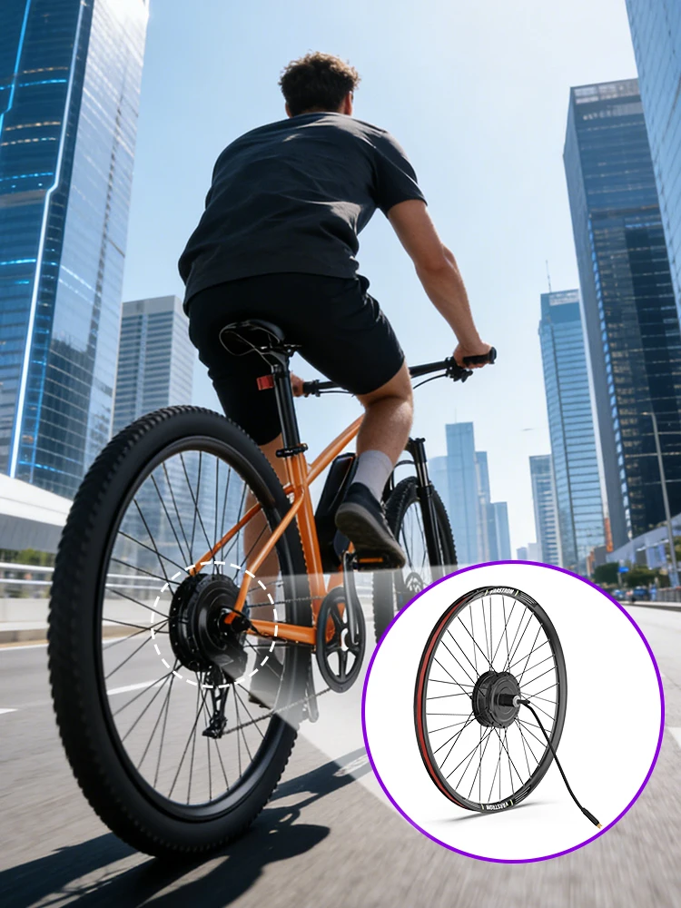 Bafang 48V 500W silnik piasty tylnej i przedniej napęd G020 hamulec tarczowy 8fun H400B kit eBike 26" 27.5 28 29 cali 700C silnik koła roweru elektrycznego zestaw do konwersji z wyświetlaczem DZ40 — 2