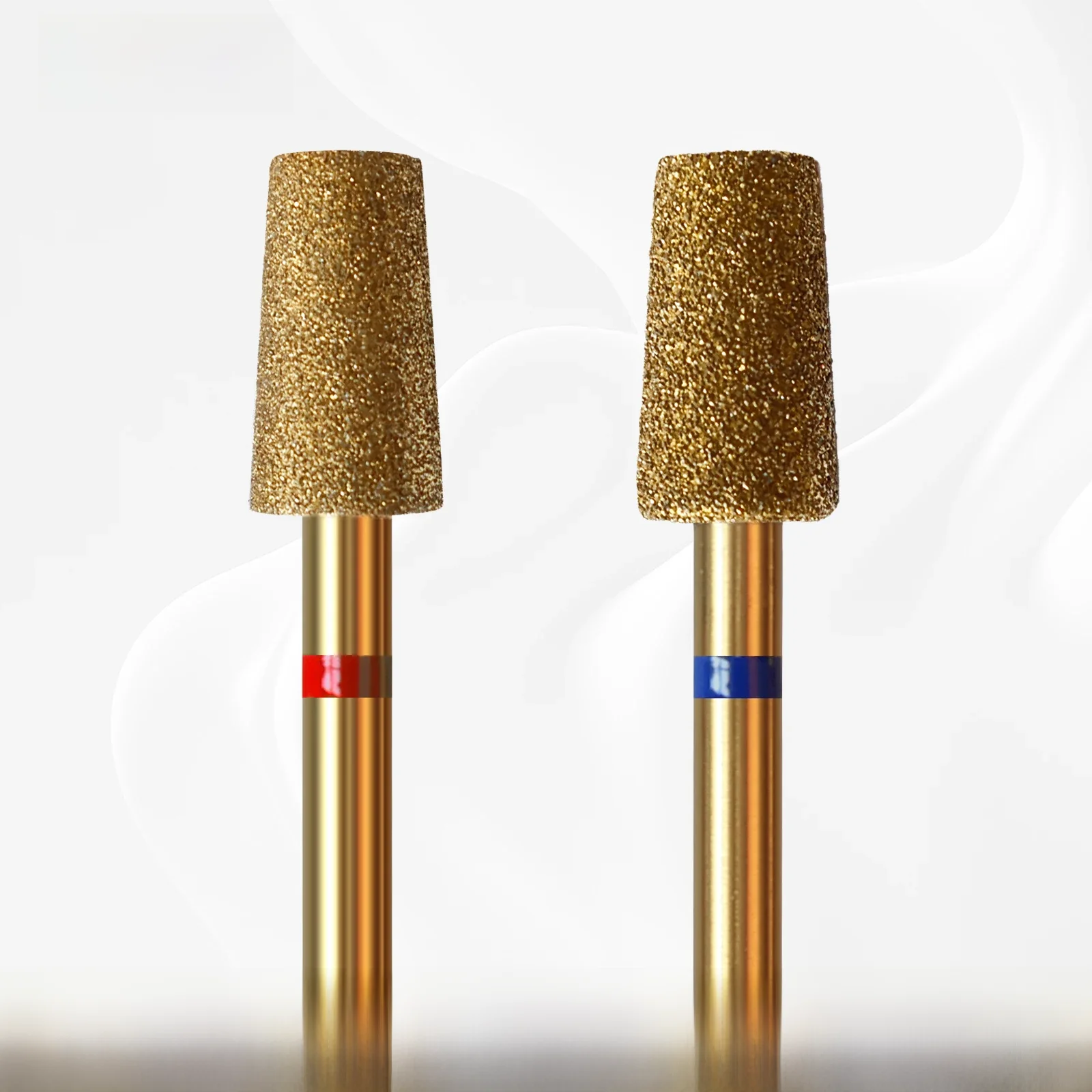 HYTOOS 5mm grand baril conique cuticule propre foret à ongles, titane russe diamant ongles Bits nettoyant pour ongles accessoires outil